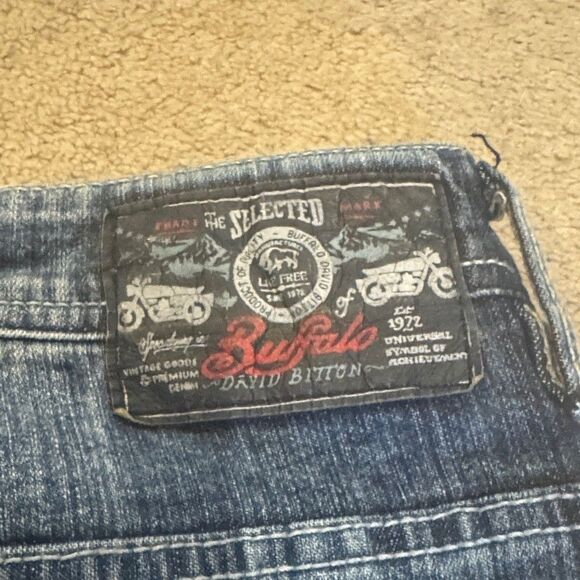 Buffalo David Bitton Men's Relaxed Distressed Denim Jeans 38x30 - Picture 8 of 12